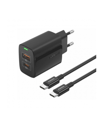 Foneng Ładowarka Eu66 Usb-C Usb-A 20W Qc3.0 Pps Fcp Led Czarna nr 1