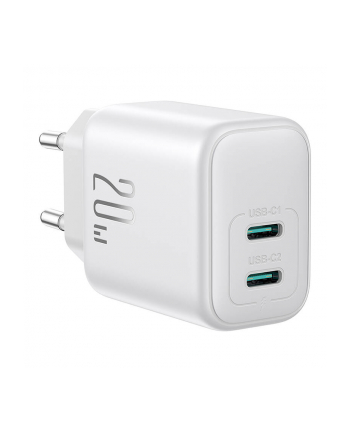 Joyroom Sieciowa 2X Usb C 20W Pd Qc 3 0 Biała