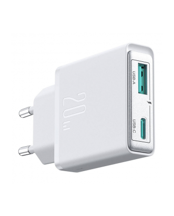 Joyroom Ładowarka Sieciowa 20W Kostka Do Kontaktu Usb-c Usb-a Pd Qc Cienka