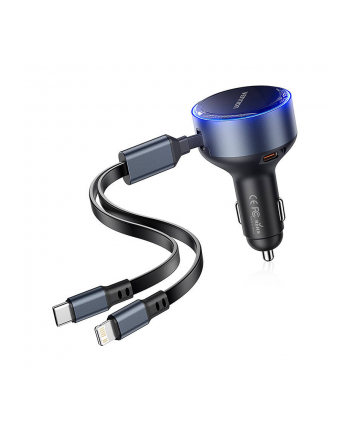 Vention Ładowarka Samochodowa Do Auta Usb-c 30W Kabel Lightning