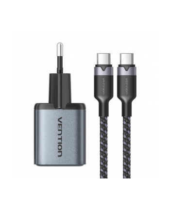 Gan Vention Usb C A 30W Kabel 1M Szara