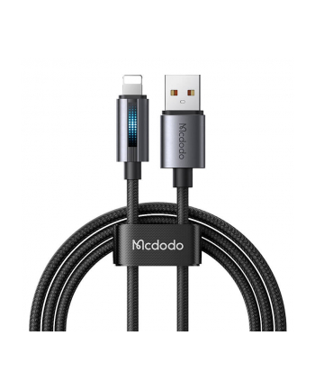 Mcdodo Kabel Ca-5660 Usb-A Do Lightning Z Pulsującym Światłem 1,2M Czarny (66819)