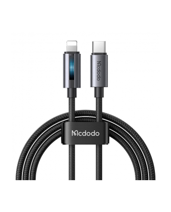 Mcdodo Kabel Ca-5710 Usb-C Do Lightning Z Pulsującym Światłem 36W 1,2M Czarny (66820)