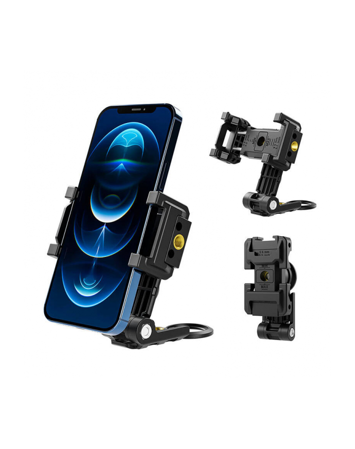Podstawka / Składany Uchwyt Grip na Telefon / Smartfon do Statywu 2x Gwint 1/4'' + ISO Obrót 360 Telesin / PM-001 główny