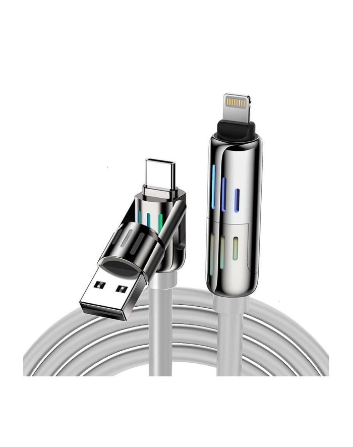 Blitzwolf BW-HDC6 Kabel 4w1 Usb-c/usb-a do USB-C/lightning 1.2m 240W Rgb główny