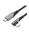 Vention Kabel kątowy USB TAKHF USB-C do USB-C 5A (szary) - nr 1