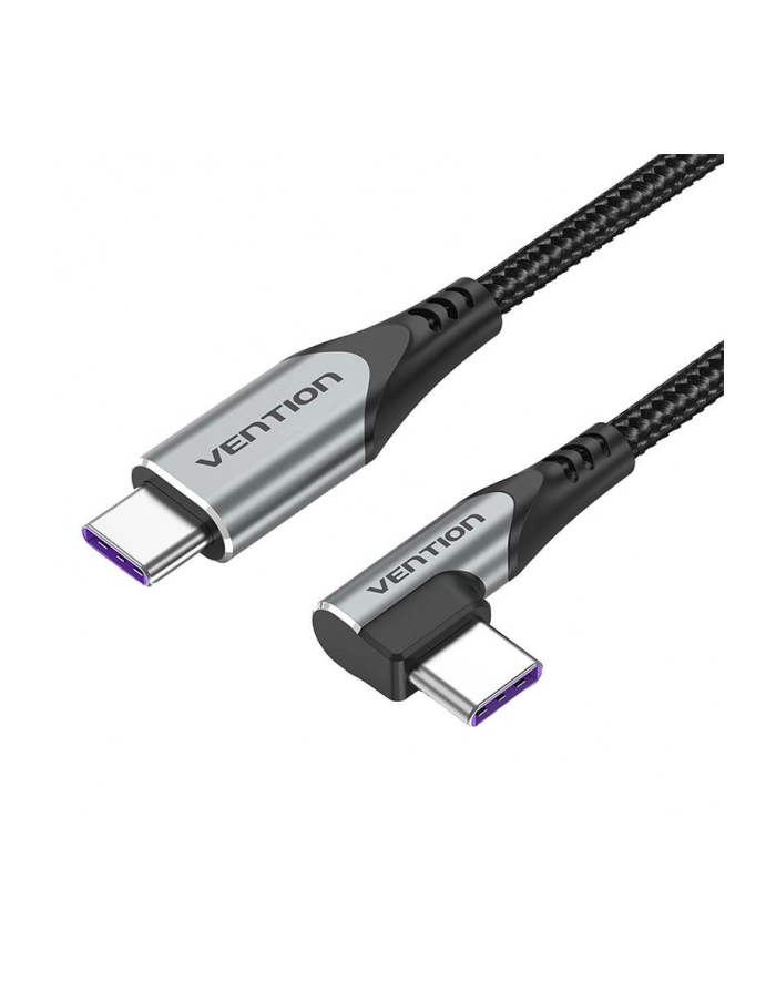Vention Kabel kątowy USB TAKHF USB-C do USB-C 5A (szary) główny