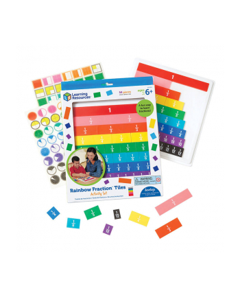Kafelki do matematyki Ułamki Learning Resources LER 0615 tęcza