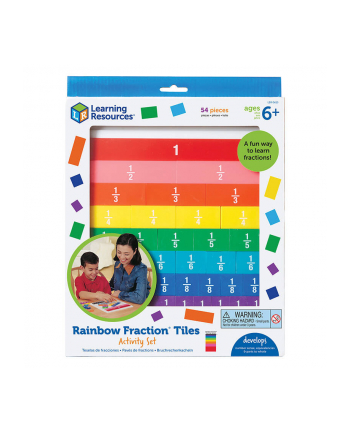 Kafelki do matematyki Ułamki Learning Resources LER 0615 tęcza