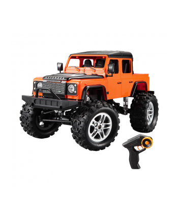 Samochód zdalnie sterowany RC na pilota 1:14 Double Eagle pomarańczowy Land Rover Defender pick-up E332-003
