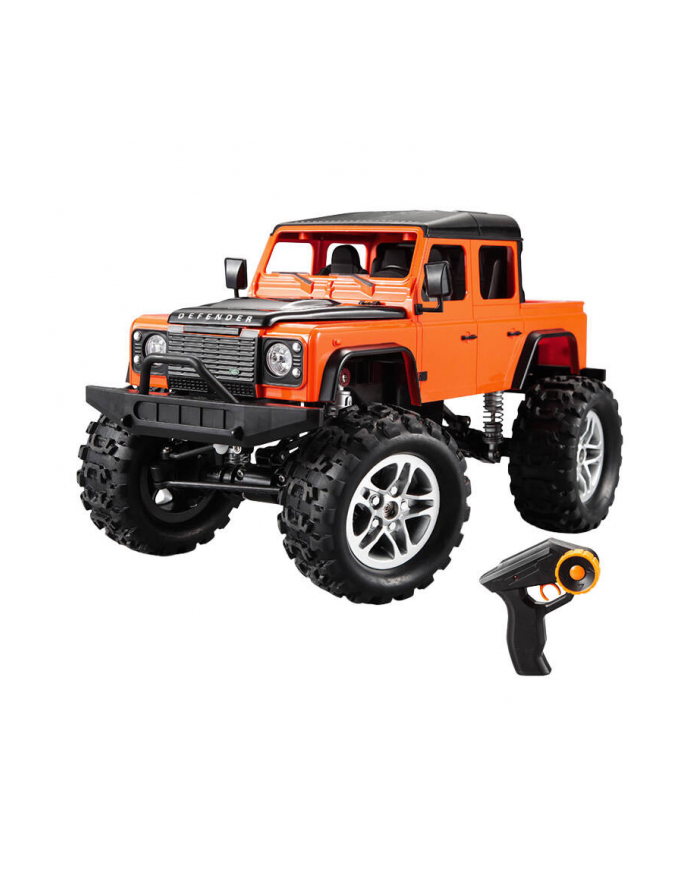 Samochód zdalnie sterowany RC na pilota 1:14 Double Eagle pomarańczowy Land Rover Defender pick-up E332-003 główny