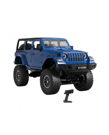 Samochód zdalnie sterowany RC na pilota 1:14 Double Eagle niebieski Jeep Crawler Pro E340-003