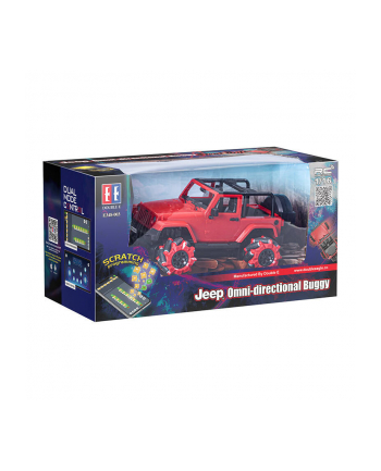 Double Eagle Samochód Zdalnie Sterowany Rc Na Pilota 1:16 Czerwony Jeep Drift E348-003