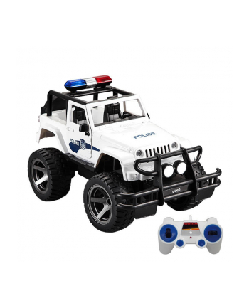 Double Eagle Samochód Zdalnie Sterowany Rc Na Pilota 1:12 Biały Jeep Policja E550-003