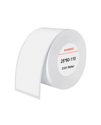 Niimbot Etykiety Termiczne Naklejki 25X60 Mm, 110szt. (Białe)