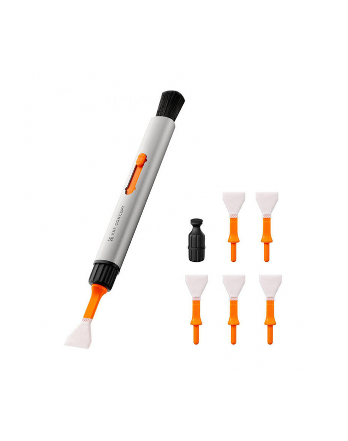 K&F Concept Wszechstronne pióro czyszczące do aparatów, optyki ze szpatułkami do matrycy APS-C 16mm (6sztuk) + płyn (20ml) główny