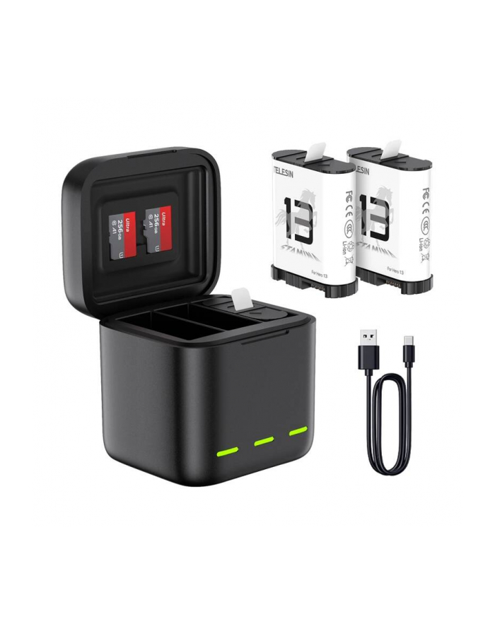 Ładowarka HUB Etui na 3x Akumulator do GoPro Hero 13 główny
