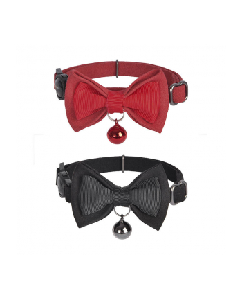 Dogness Hongkong Pets Products Limited Zestaw Obroży Dogness Dla Kota 2 Szt. Czerwona Czarna