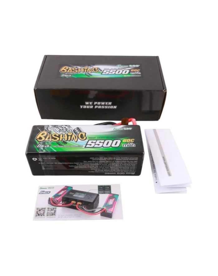 Gens Ace Akumulator G-Tech 5500Mah 4S1P 14.8V 60C Hardcase Rc Car Lipo GEA554S60X9GT główny