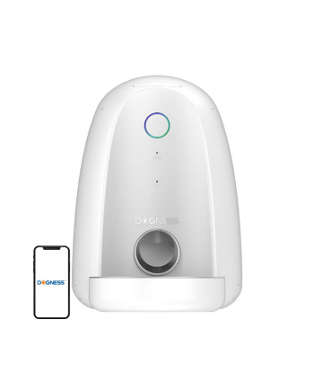 Dogness Inteligentny Dozownik Karmy Z Plastikową Miską Wifi Mini Biały F05PLASTICBOWL