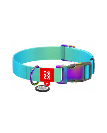 Waudog Jaskrawa Obroża Dla Psa Gradientowa Z Paszportem Qr Niebieska Rozmiar Xl 46502