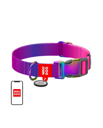 Waudog Nylon Obroża Dla Psa Gradient L Fioletowa 46539