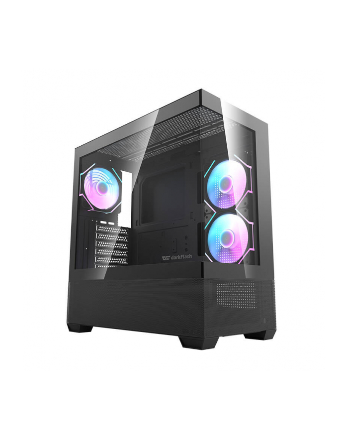 Darkflash DS900 AIR (czarny) + 7 wentylatorów ARGB (DS900AIRBLACK+FA) główny