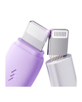 Joyroom Kabel Zwijany 3W1 Usb-A Do Usb-C/Lightning/Micro Usb 1M Fioletowy