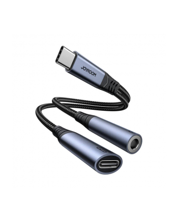 Joyroom Adapter Dac 2W1 Sy-C02 Usb-C / Usb-C, Mini Jack 3.5Mm Czarny