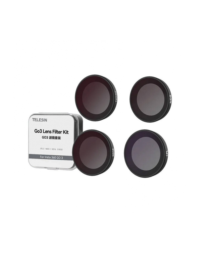 Zestaw Filtrów 5w1 Filtr CPL ND8 ND16 ND32 do Insta360 GO 2 / 3 / GO2 / GO3 / Telesin / IS-FLT-GO3 główny