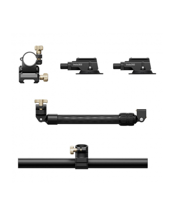 Insta360 Uchwyt samochodowy z podwójną (potrójną) przyssawką do GO 3, X3, ONE RS, GO 2, ONE X2, ONE R, ONE X