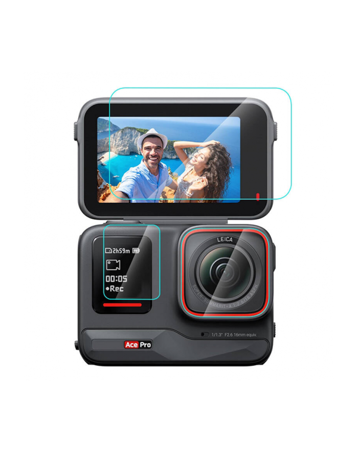 Puluz Osłona ze szkła hartowanego 3 w 1 do Insta360 Ace Pro (PU951T) główny