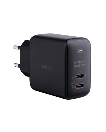 Aukey Ładowarka Sieciowa Pa B4T 2Xusb C 45W Czarna nr 1