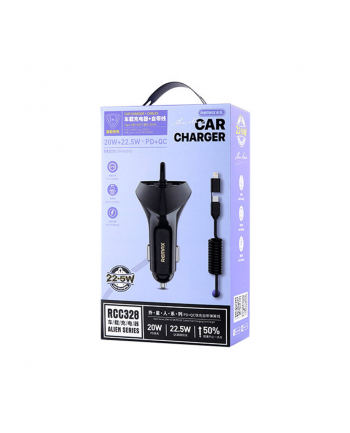 Remax Ładowarka Samochodowa Rcc328 20W 22 5W Pd Qc