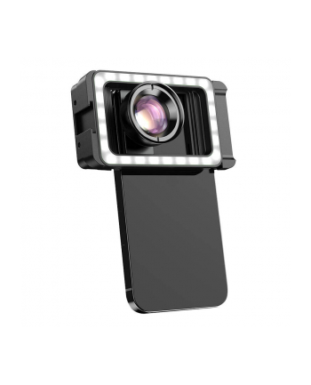 Apexel Obiektyw Do Telefonu Apl Hb100Fl23 100Mm Makro Z Podświetleniem Led