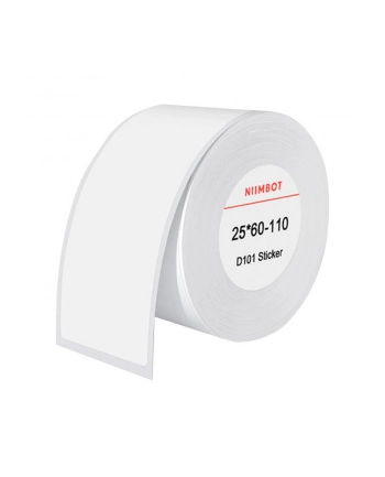 Niimbot Etykiety Termiczne Naklejki 25X60 Mm, 110szt. (Białe)