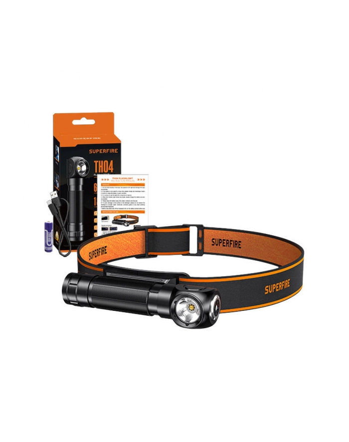 Superfire Czołowa 2W1 Th04 600Lm Usb C główny