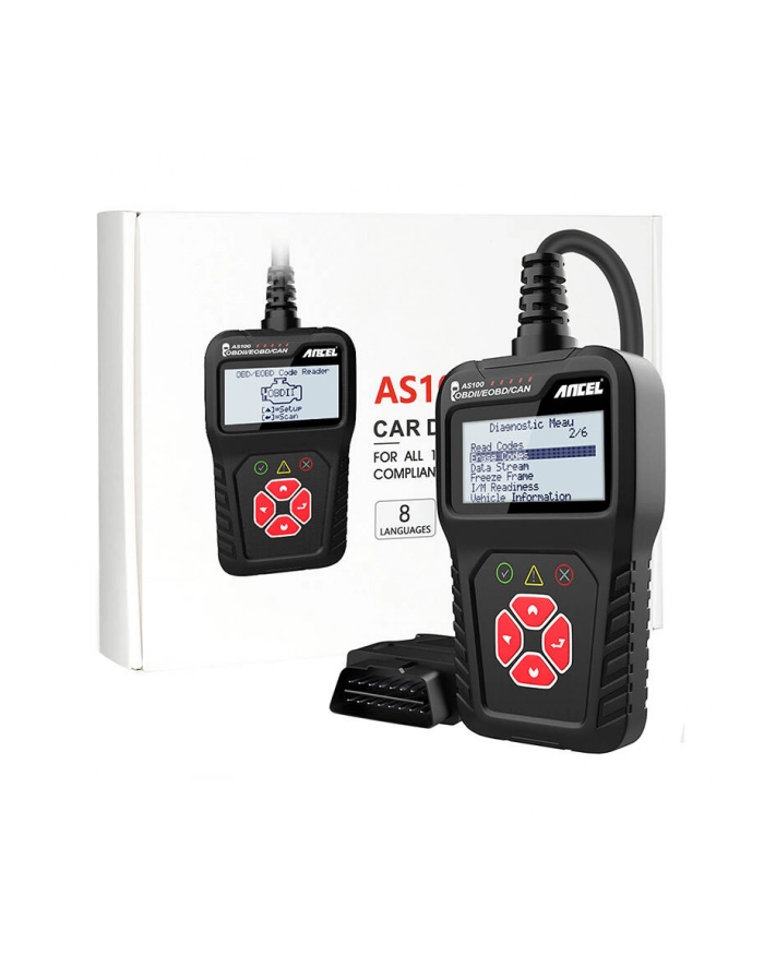 Ancel Skaner Diagnostyczny Obd2 As100/Ac100 główny