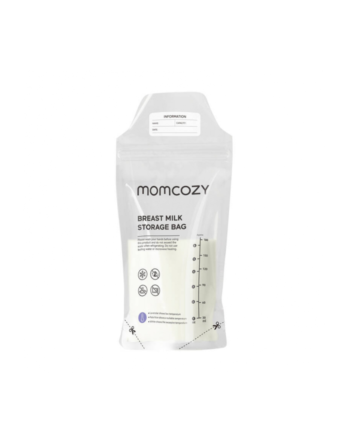 Momcozy Woreczki Do Przechowywania Mleka Kobiecego 50Szt. Polietylen główny
