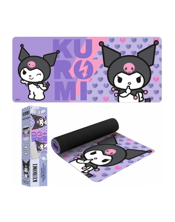 kids euroswan Mata podkładka pod myszkę 80x35cm Kuromi Hello Kitty główny