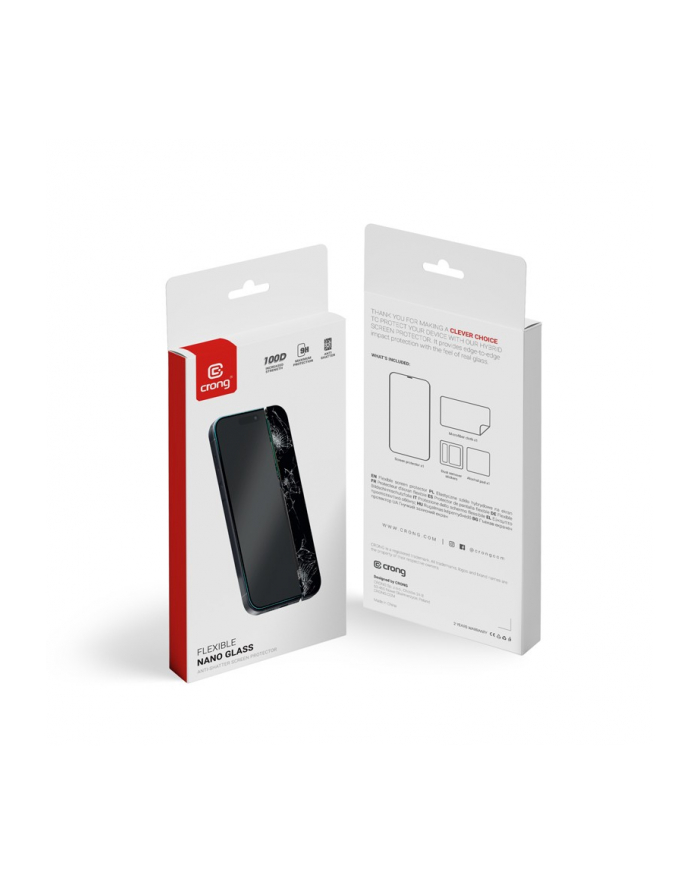crong Niepękające szkło hybrydowe Nano Glass iPhone 16 Pro główny