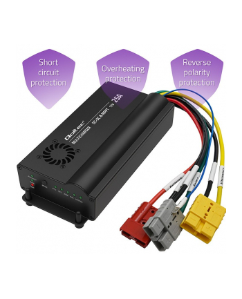 qoltec Automatyczna Ładowarka DC-DC 12V z regulatorem MPPT | 25A |      LiFePO4 AGM GEL STD