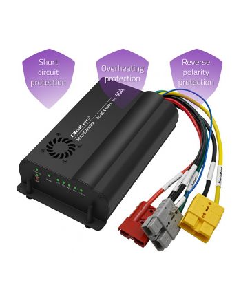 qoltec Automatyczna Ładowarka DC-DC 12V z regulatorem MPPT | 40A |      LiFePO4 AGM GEL STD