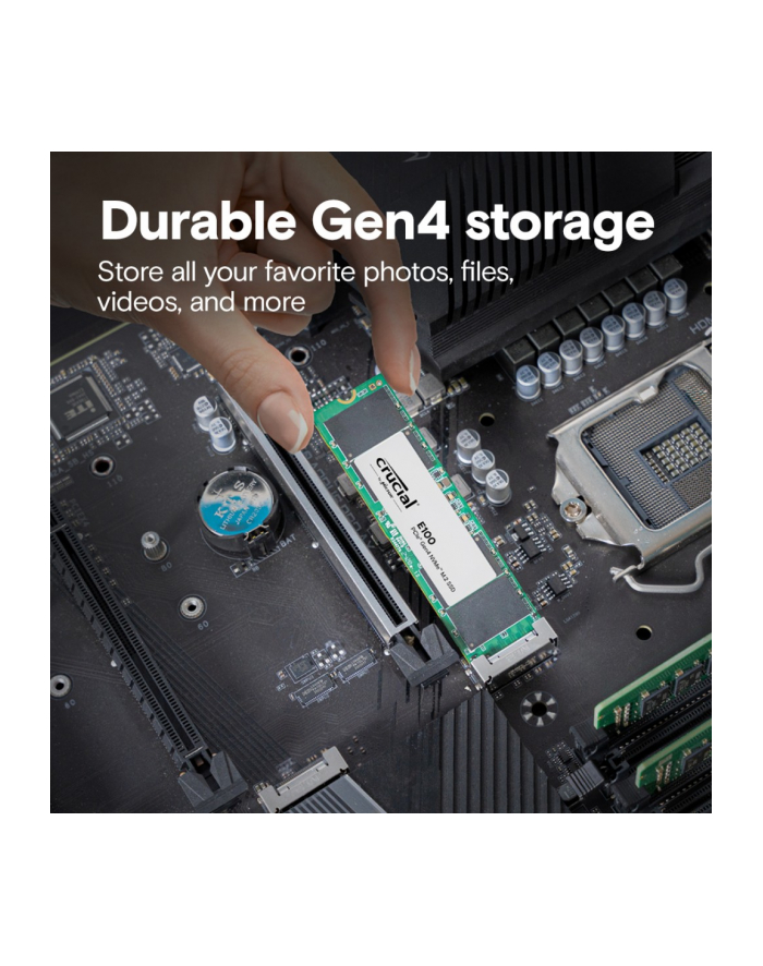 crucial Dysk SSD E100 2TB M.2 NVMe 2280 PCIe 4.0 5000/4500 MB/s główny