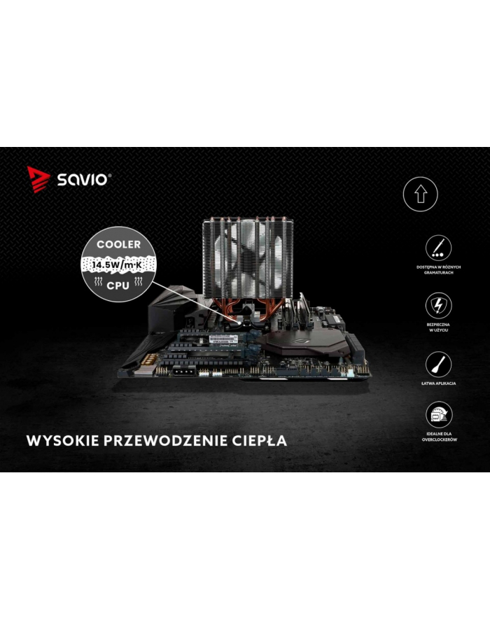 savio Pasta termoprzewodząca Glacier 14,5 W/mK, 4g TG-04 główny