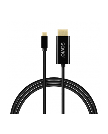 savio Kabel USB-C do HDMI CL-191 30Hz, 2m plastik