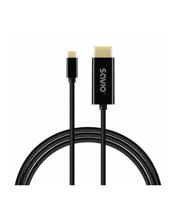 savio Kabel USB-C do HDMI CL-190 30Hz, 1m plastik