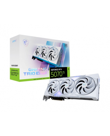 msi Karta graficzna GeForce RTX 5070 Ti 16G GAMING OC WHITE