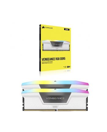 corsair Pamięć DDR5 Vengeance RGB 32GB/6000 (2*16GB) CL30 Intel XMP, BIAŁY nr 1