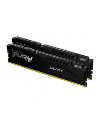 kingston Pamięć DDR5 Fury Beast 128GB(2*64GB)/5600 CL40 czarna